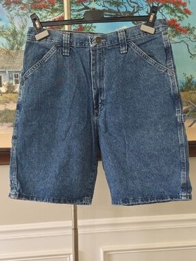 Wrangler Men's Carpenter Vintage Blue Denim Shorts